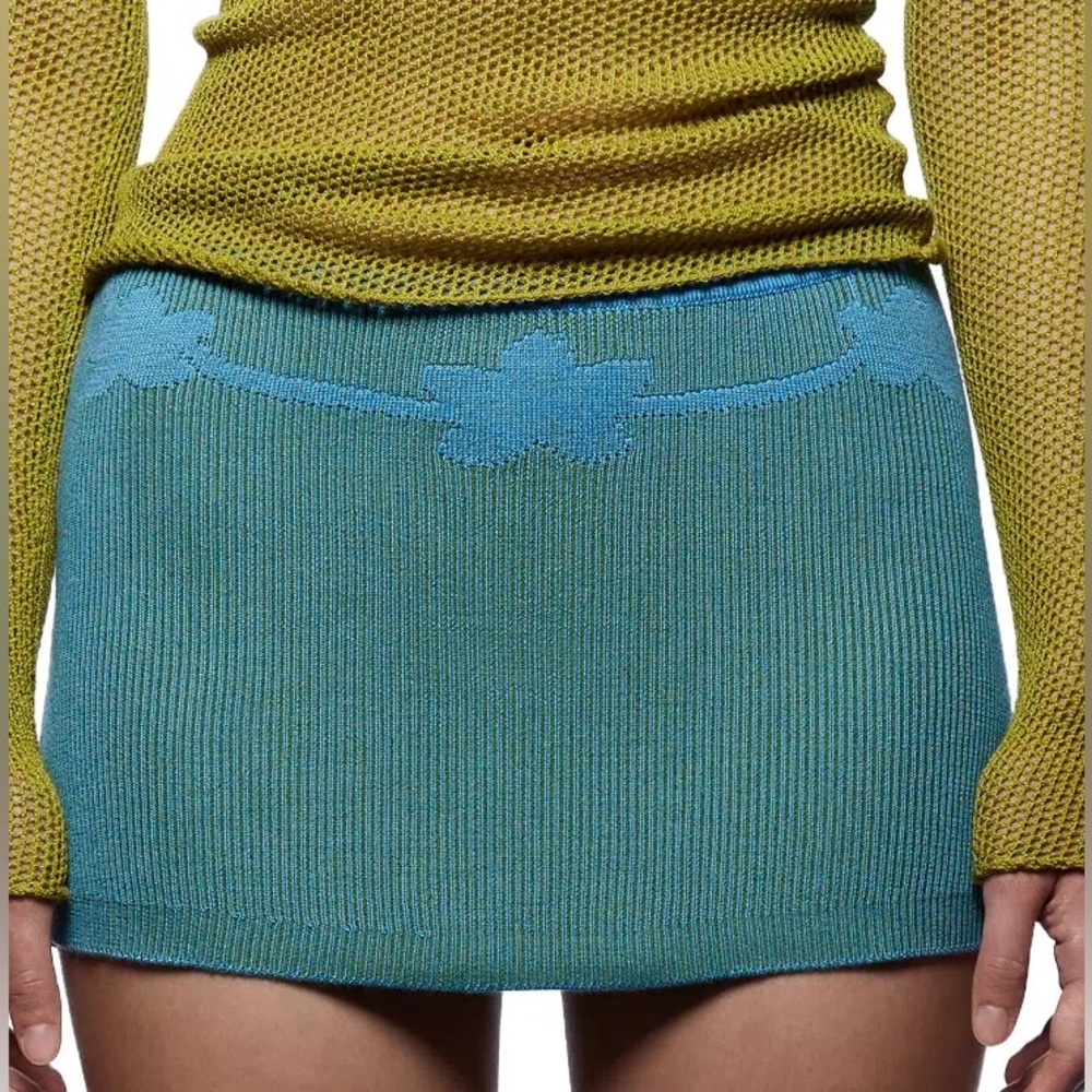 Tankair Lotus Mini Skirt in Aqua.